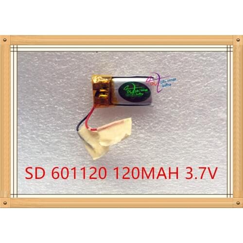 Liter energy battery 3.7V lithium polymer battery 601120 120MAH Bluetooth headset speakers steelmate small toys