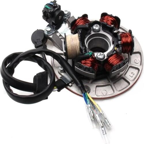 Motorcycle Magneto Stator Fit To (LF LIFAN 140cc Kick-start Engine) KAYO BSE Pit Pro Automic Dirt Pit Bike Electric Parts