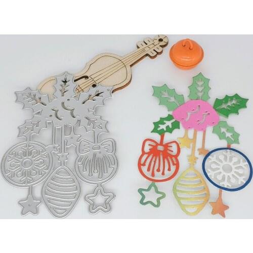 New Christmas Pendant Metal Cutter Making Newspaper Clipping Embossed Newspaper Clipping Scrapbook Template Art