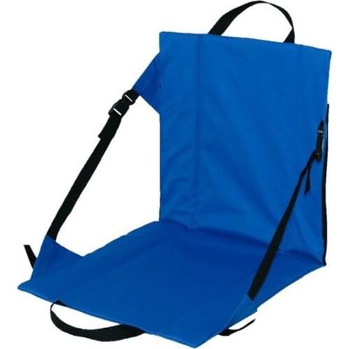 Portable outdoor camping travel folding chair with backrest beach moisture-proof leisure barbecue folding cushion