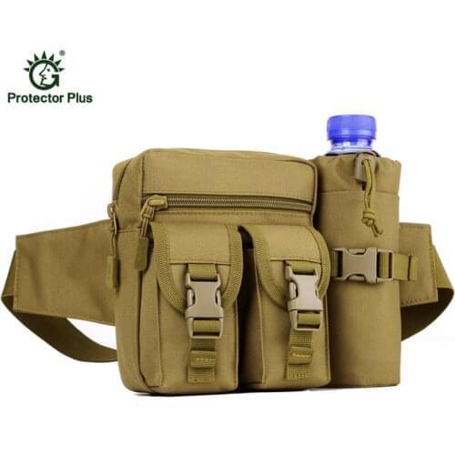 Belt Water Bottle Waist Bag Military Shoulder Bag Waterproof Gear Multi-function Camouflage Bag Free Shipping Z37