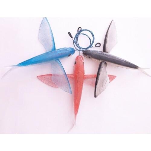 Seawater Fishing Lure flying fish 220mm 134g Soft Bait Fishing Lure sea angling curls trolling tuna mackerel Fishing Lures Float