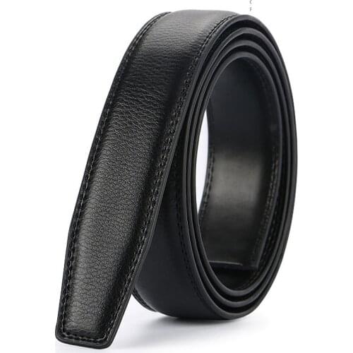 No buckle leather belt designer belts men‘s high quality mens belts luxury genuine leather strap belt without buckle riem zonder