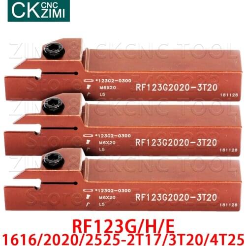 RF123 G H E 1616 2020 2525- 2T17 3T20 4T25 Lathe tool slotting holder CNC lathe tool holder machine tool holder for N123 G H E 2