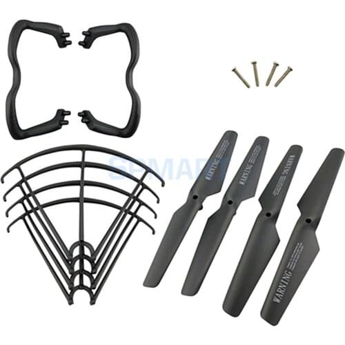 Upgrade Propeller Landing Gear and Propeller Guard Set Protection Accessories for SYMA X5 X5C X5C-1 Black Drone Accessory