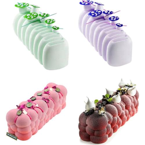 SILIKOLOVE Silicone Mold Cake For Baking Cloud Bubble Spiral Shaped Mousse Dessert Cake Decorating Tools Molds Bakeware