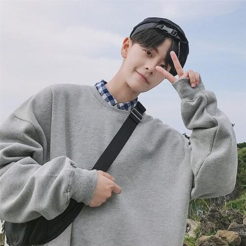 Men Women Fashion Sweatshirts Korean Ins Style Oversized Pullover Streetwear Loose Sweatshirts Male