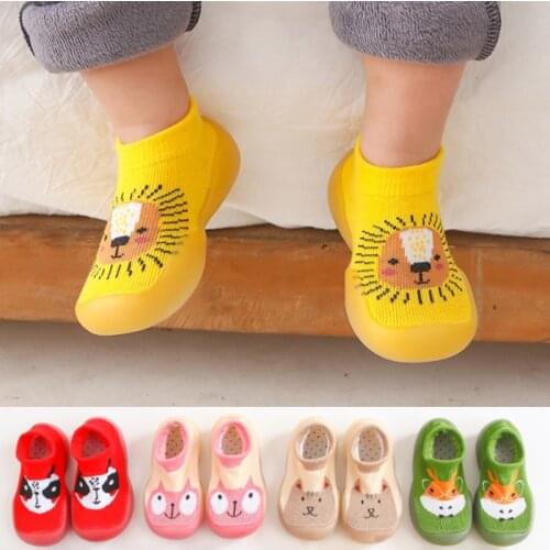 Todler shoes baby boy socks with rubber soles for toddlers shoes boy slippers spring summer first walker anti-slip animals cute