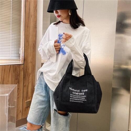 Lady Totes Shoulder Bag Big Capacity women Cotton Shopping Women Eco Reusable Shopper Bags Canvas messenger Bag handbags