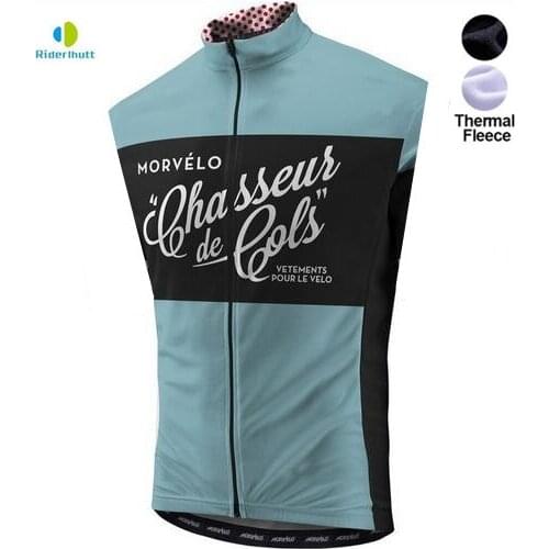 Winter thermal fleece Cycling Vest Sleeveless gilet Bike Bicycle Jersey Top Cycle Clothing Wind chaleco ciclismo MTB hombre