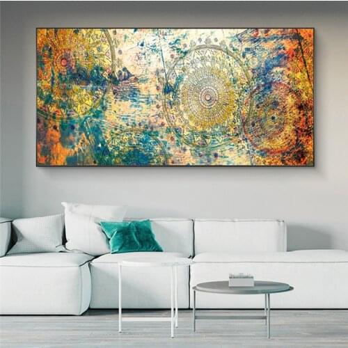 Abstract Art Canvas Paintings on the Wall Art Posters and Prints Modern Landscape Art Pictures For Living Room Wall Decoration