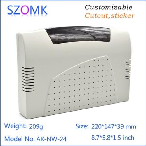 One piece SZOMK network connector shell plastic housing junction box case enclosure 220*147*39mm 8.7*5.8*1.5inch