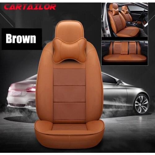 CARTAILOR Cowhide Leather Car Seat Cover Set for Infiniti JX35 Seat Covers Cars Accessories Automobiles Cover Seats Protection