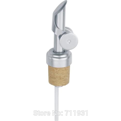 WOWSHINE 10pcs/lot high quality delicacy SILVER wine dispenser liquid Wine pourer / oliver oil pourer cork bottle pourer