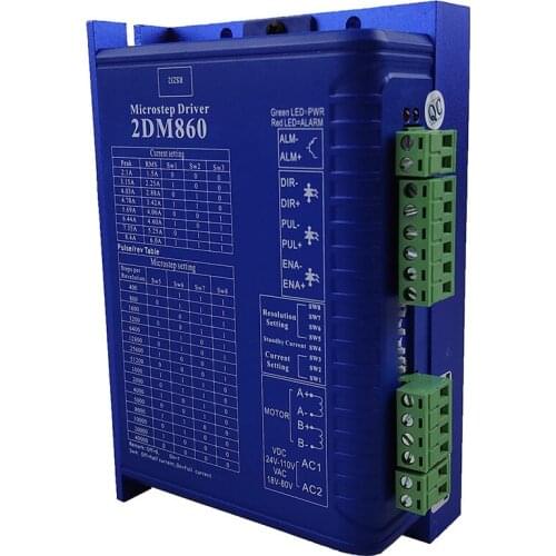 CNC nema23/34 two-phase digital stepper motor driver 2DM860 mach3 engraving machine CNC system stepper motor driver JMC