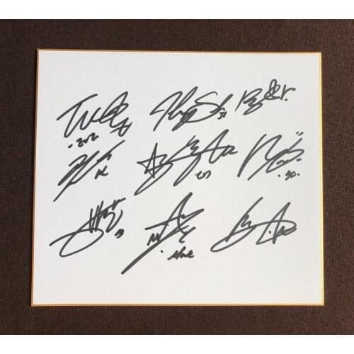 Hand signed NCT 127 NCT127 autographed Shikishi art Board 272*242 group 062020