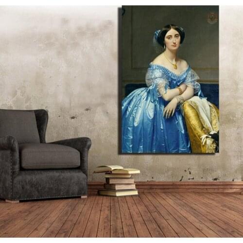 Jean Auguste Dominique Ingres Oil Paintings Prints On Canvas World Famous Painting Replica Beautiful Girl Wall Pictures Decor