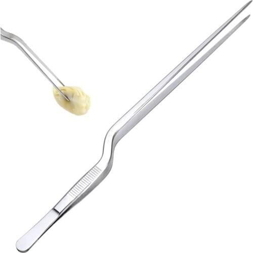 Kitchen Stainless Steel Food Tweezers Professional Portable Barbecue Tweezers Food Tongs BBQ Clip Barbecue Tongs Serving