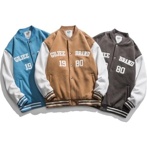 2021 New Spring&Autumn Embroidery Baseball Jacket Womens Coat Mens Couple Bomber Unisex Boyfriend Style Varsity Hiphop Street
