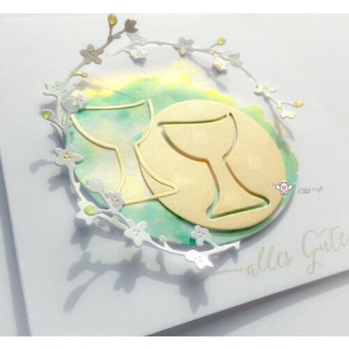 Mmao Crafts Metal Steel Cutting Dies New Sacred cup decoration Stencil For DIY Scrapbooking Paper/photo Cards Embossing Dies