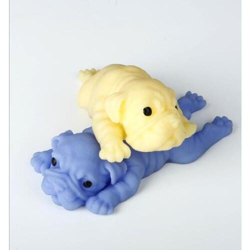 Venting Decompression Soft Toys Fun Stress Reliever Smile Dogs Toy Squishy Slow Rising Squeeze Doll Novelty Gift 2pcs/set