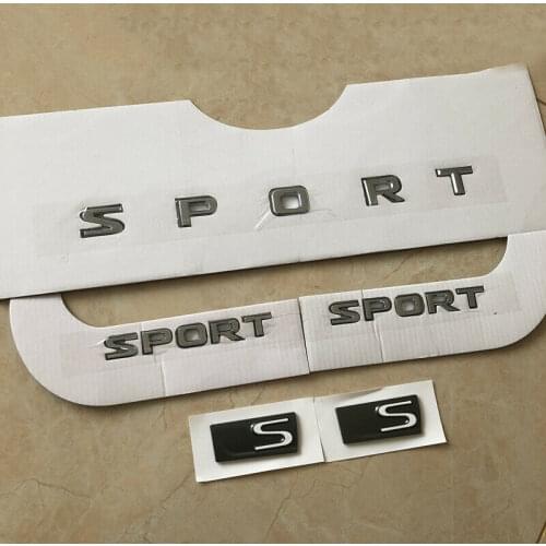 5pcs Car Rear Trunk Fender Sport Super S Emblem Badge Decal Stickers LX570