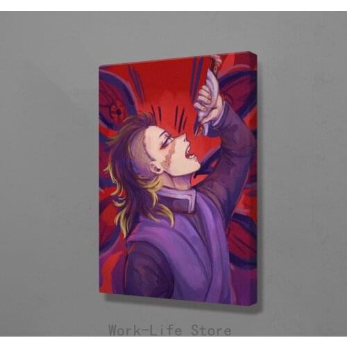 Wall Modular Canvas Home Decor Pictures HD Printeds Genya Shinazugawa Kimetsu No Yaiba Paintings Living Room Artwork Framed