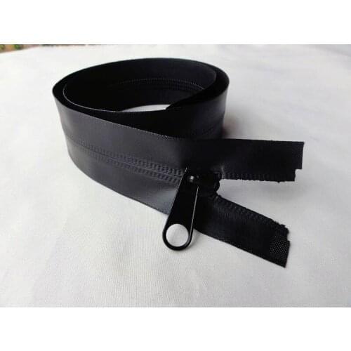 8#nylon zipper waterproof zipper 60cm/piece 2pcs/lot jacket zipper black free shipping