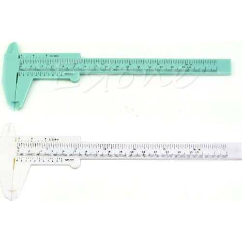 New 6Inch 150mm Plastic Ruler Sliding Gauge Vernier Caliper Jewelry Measuring
