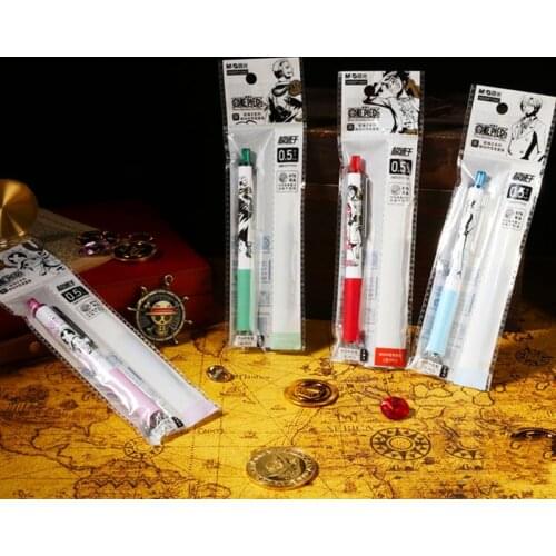 One Piece Quick Drying Signature Gel Pen+Pen Core Anime Cartoon Diary Notes Exam Writing Practice Student School OfficeFavorites