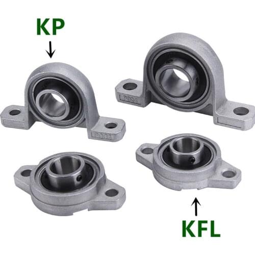 2-10pcs zinc alloy Pillow Block Bearing KP08 KFL000 001 002 003 004 005 006 007 Mounted housing 8 10 12 15 17 20 25 30 35 mm