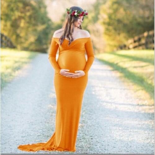 Women Pregnant Maternity Dress For Photography Photo Shoot Long Sleeve Mesh Sheer Floor Length Long Dress Pregnancy Clothes