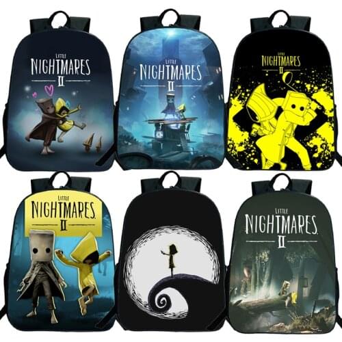 Casual Little Nightmares 2 Backpack Boys Girls School Bag Men Women Rucksack School Bag Teens Daily New Game Knapsack