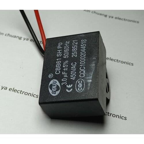 1UF 1.2 1.5 2 2.5 3 3.5 4 4.5 5UF CBB61 450V fan starting capacitor