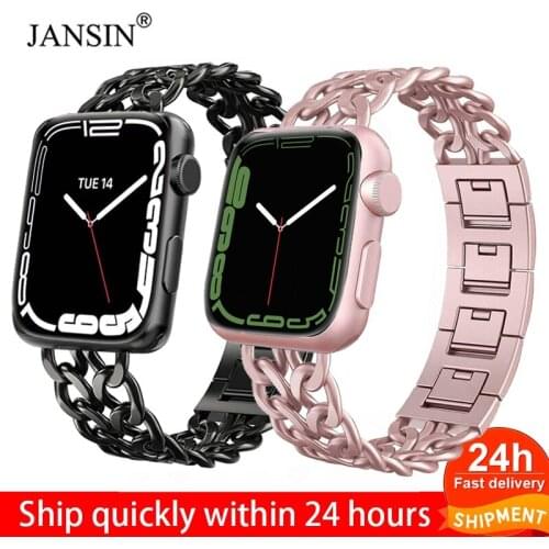 Stainless Steel Strap For Apple Watch SE 6 5 4 Band 40mm 44mm Band Metal Link Bracelet Strap for iwatch Series 1 2 3 42mm 38mm