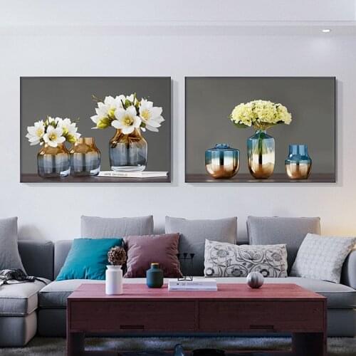 Scandinavian Flowers Canvas Painting Home Decor Plant Posters n Prints Wall Art Pictures for Living Room Dining Room Decoration