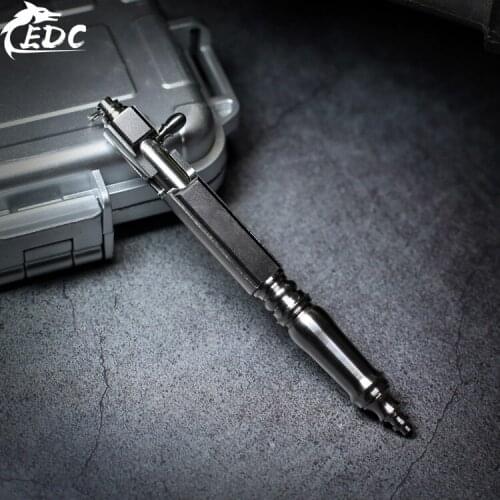 A175 Titanium tactical pen old mechanical pen EDC to play with a gun pen pen retro punk manual pen Tactical pen