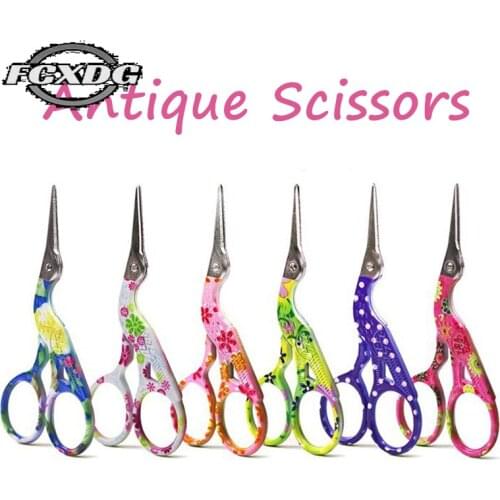 High Quality Stainless Steel Antique Scissors for Sewing and Needlework Handmade DIY Pinking Craft Small Scissors Free Shipping