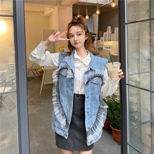 Женские джинсовые жилеты YSBFALNZ China At AliExpress