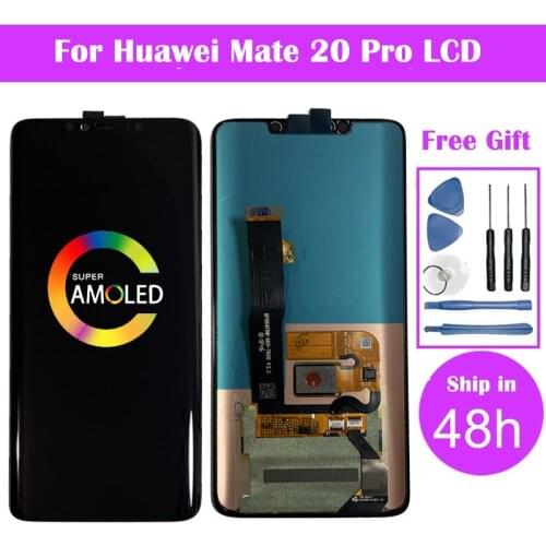 6.39'' For Huawei Mate 20 Pro LCD Display Touch Screen Digitizer Assembly Replacement Parts Free Shipping
