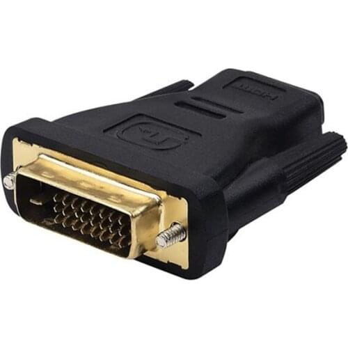 1000 pcs DVI To HDMI DVI 24+1 Male to HDMI 19Pin Female Gold-Plated NEW M-F Adapter cable Converter for HDTV DVI To HDMI