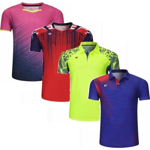 2020 Badminton shirts Men,volleyball shirt Tennis shirts women, table tennis tshirt , Quick dry sports training tennis tshirts