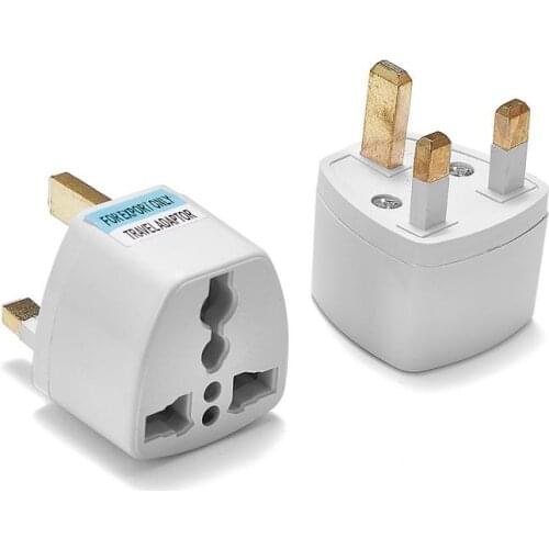 300pcs AU To UK Portable Travel Adapter 3 Pin AC Electrical Plug Socket Europe Australia Brazil Plug Converter
