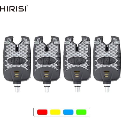 2pcs LED Fishing Alarms Indicators Bite Alarm Adjustable Volume Tone Sensitivity