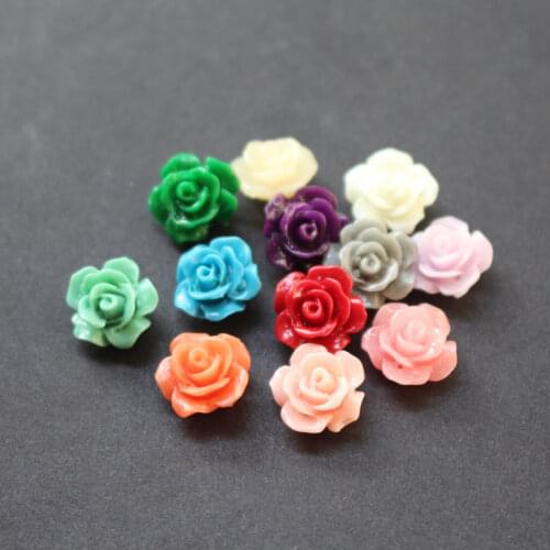 8mm-50Pcs 10mm-20Pcs Camelia Flower Beads Artificial Coral Beads 19colors for Earring Bracelet Neckalce Jewelry DIY accessoires