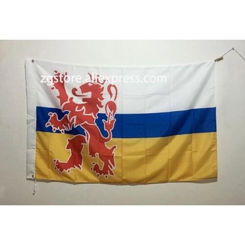 Holland NL Limburg Vlag Flag Custome Banner hot sell goods 3X5FT 90X150CM Banner brass metal holes