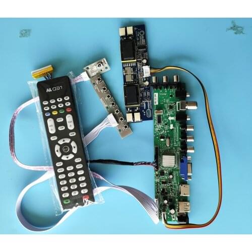 Kit for LM201WE3-TLJ1/LM201WE3-TLK3 30pin board AV TV USB 4 CCFL remote DVB-T HDMI VGA Controller 1680X1050 Digital LCD Panel