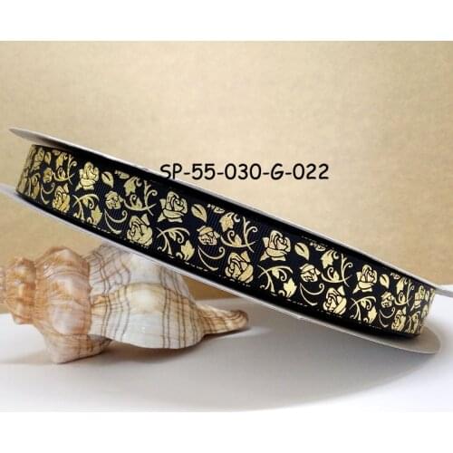 2014 new arrival 7/8" (22mm) foil printed grosgrain ribbon hair accessories 50 yards SP55-030-022