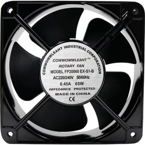 NMB-MAT FP20060EX-S1-B AC 220V/240V 0.45A 65W 200x200x60mm Server Cooling Fan