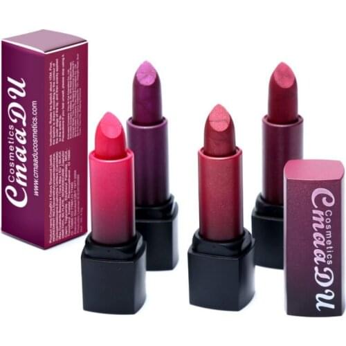 Sexy Glitter Matte Lipstick Party Queen Beauty Cosmetics Red Lip Rouge Waterproof Pigment 4 Color Matte Lip Stick